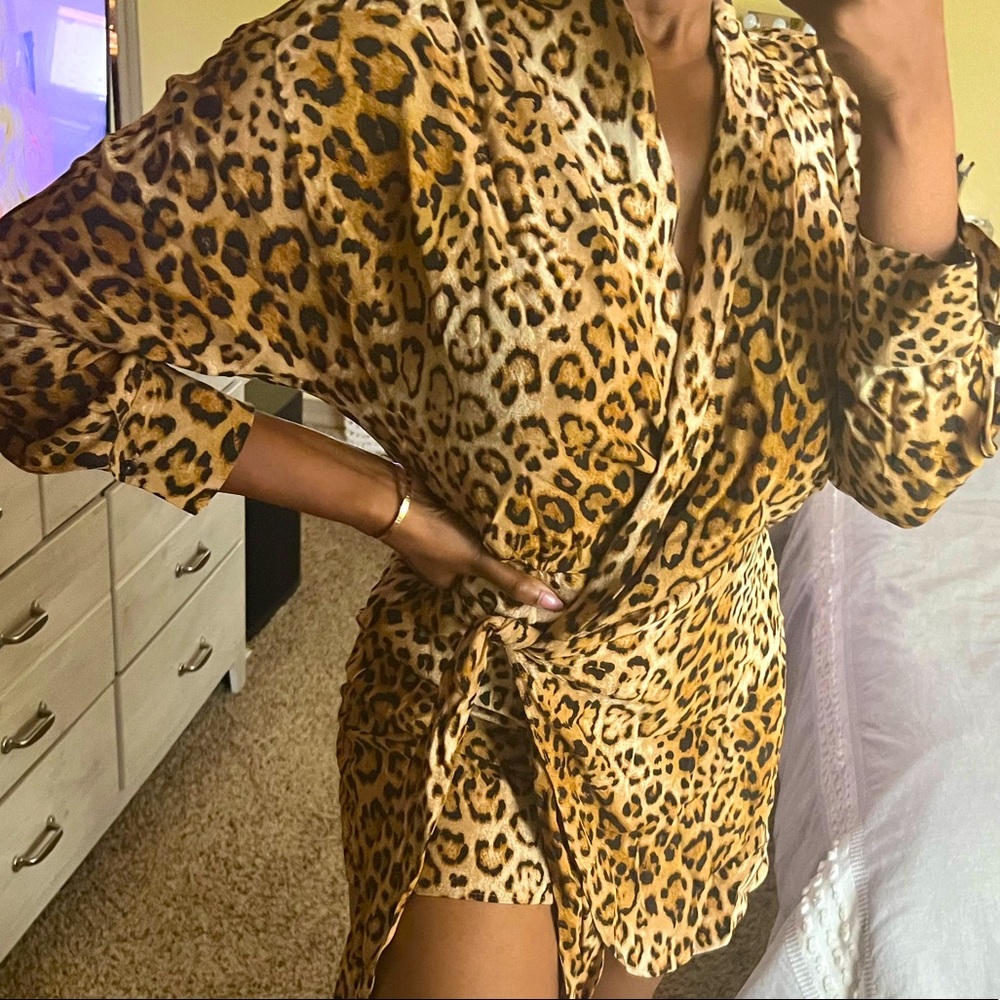 ZARA Cheetah Blazer Romper
